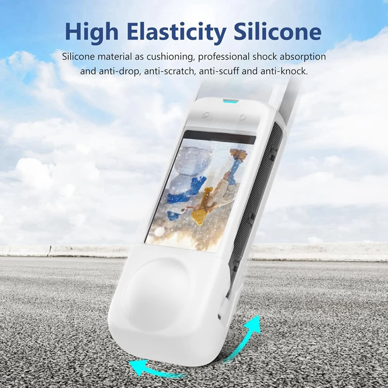 غطاء حماية من السيليكون مضاد للخدش لملحقات كاميرا الحركة Insta 360 X4