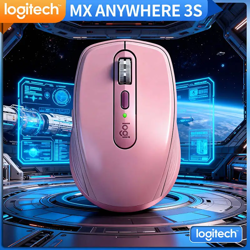

Компактная мышь Logitech MX Anywhere 3S, эргономичный дизайн, перезаряжаемая, с быстрым прокруткой для портативных ПК Mac