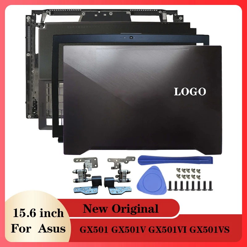 

NEW Laptop LCD Back Cover/Front Bezel/Hinges/Palmrest/Bottom Case For Asus GX501 GX501V GX501VI GX501VS 13N1-4NA0401