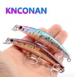 90mm 7.5g Floating Minnow Fishing Lures Isca Pesca Wobbler Artificial Bait for Trout Carp Jerkbait Swimbait Fishing Accessories