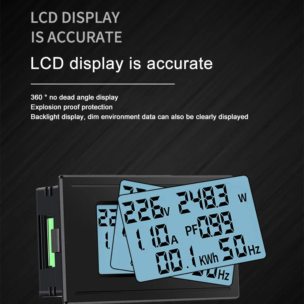 Digitale Voltmeter Amperemeter Ac Voltage Current Meter Volt Detector Tester Monitor Panel Power Wattmeter Meter