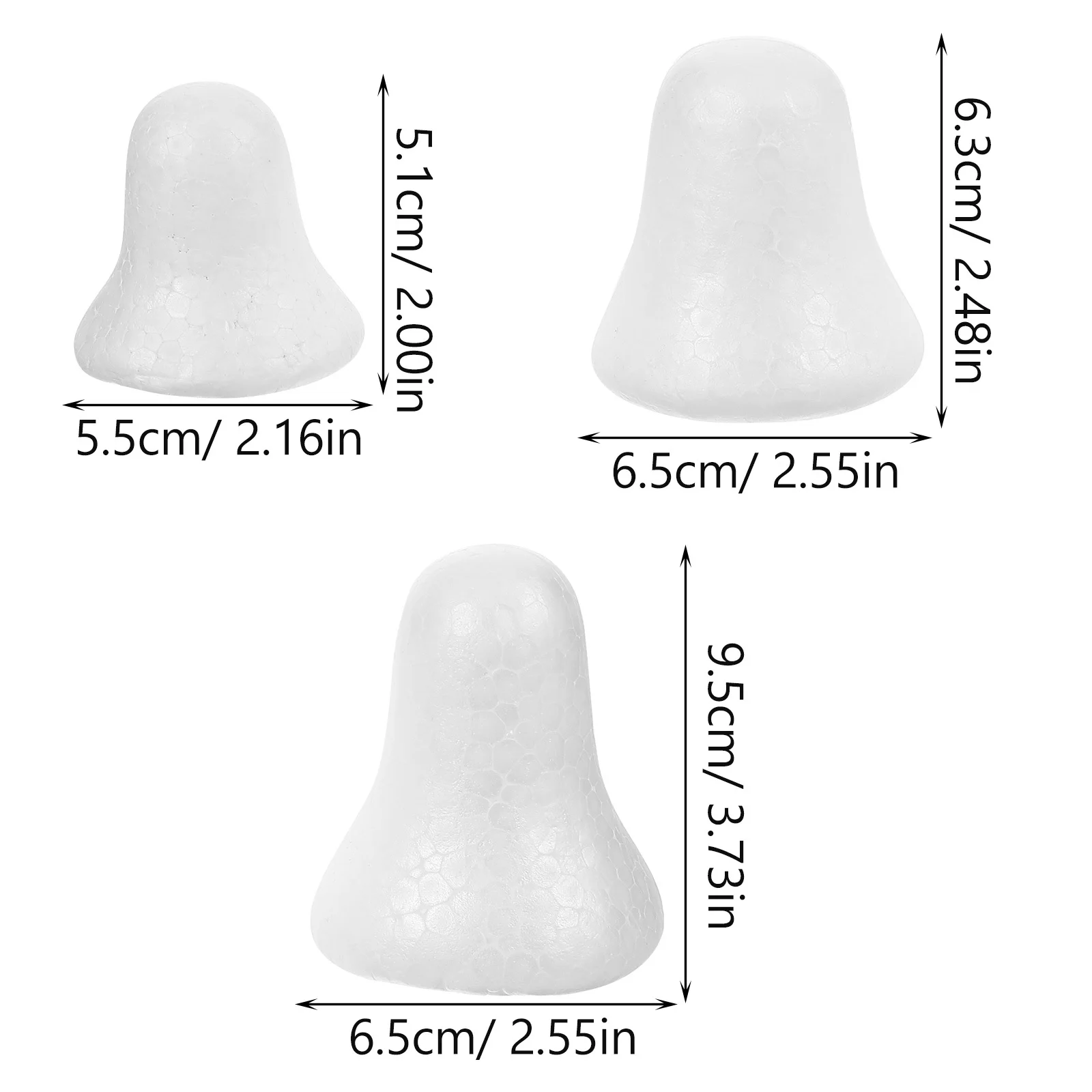 30 قطعة أجراس ندفة الثلج الرغوية مجموعات الحرفية غير المكتملة دهان داي زينة حفلة عيد الميلاد لوازم الزفاف الحلي اليدوية