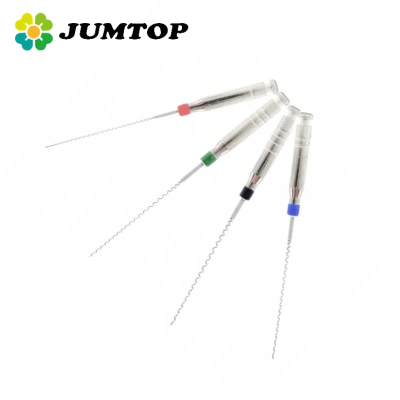 

JUMTOP 4Pcs/Box Dental Rotary Paste Carriers Spiral Filler Assorted Engine Filling Paste Dentistry Material