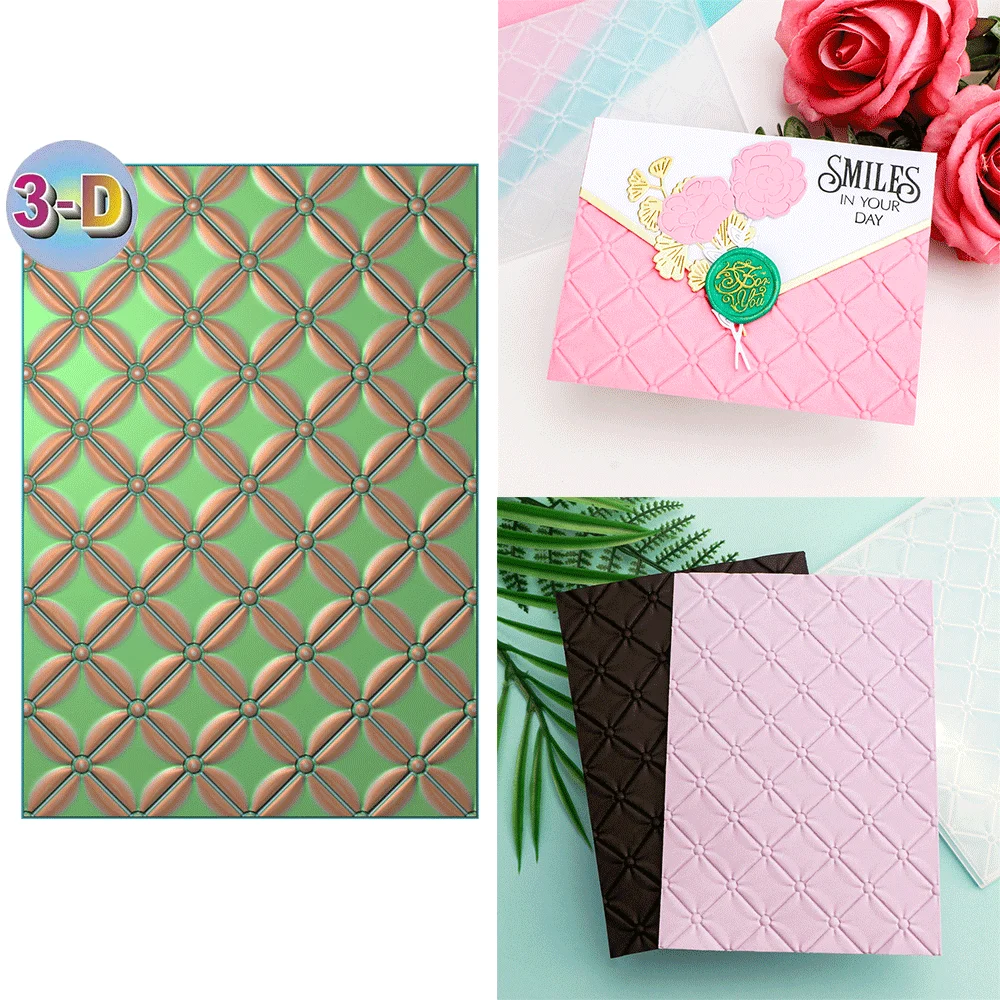 

Tufted 3D Embossing Folder and Matching Dies for Adding Textured Detail To Paper Crafting Wedding Card Making Supplies