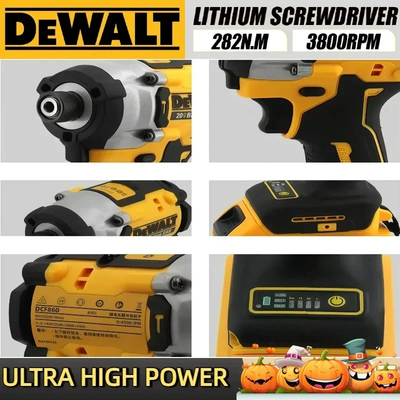 Dewalt DCF860 مثقاب مدمج لاسلكي / مفك مثقاب كهربائي بدون فرش أدوات كهربائية قابلة لإعادة الشحن مطورة 20 فولت #6