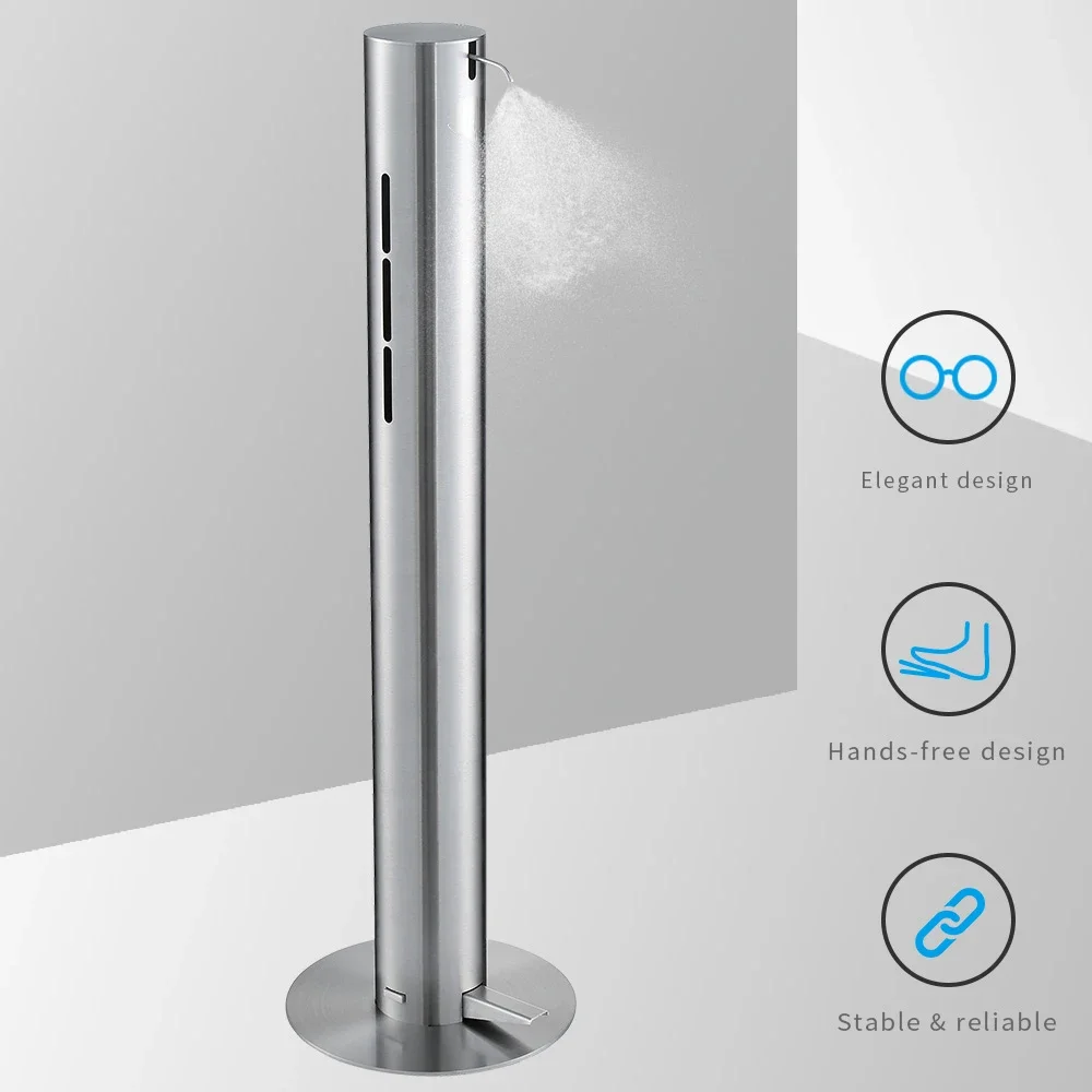 Stand Foot Operated Touchless Portable Station Hand Floor Sanitaizer Soap Liquor Dispenser