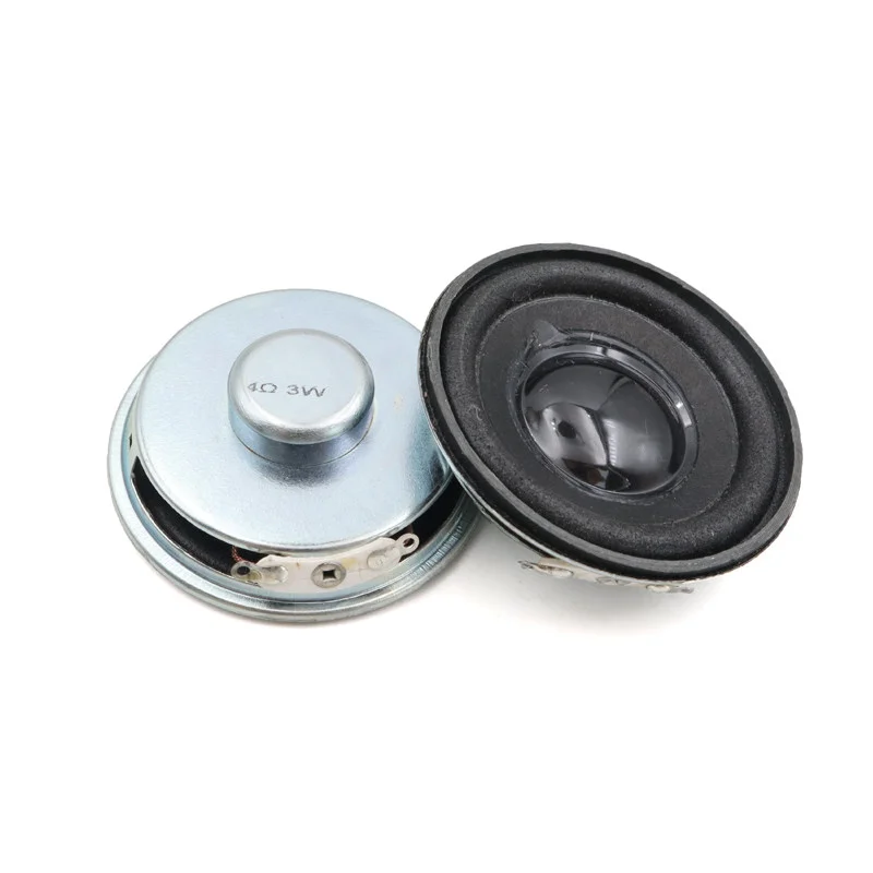 2Piece 4R 3W 5W Diameter 4cm/5cm Amplifier Loudspeaker 3 Watt 4 Ohm 31mm/36mm/40mm/45mm/50mm Speakers for Arduino