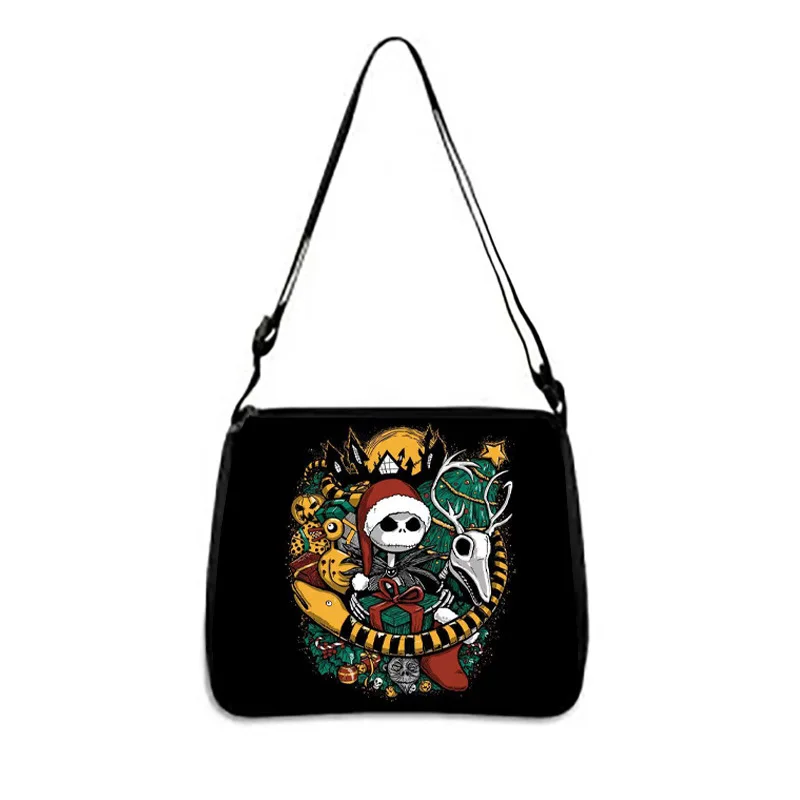 The Nightmare Before Christmas Crossbody Bag Cartoon Movie Peripherals Waterproof Wear-resistant Backpack Large Capacity Gifts