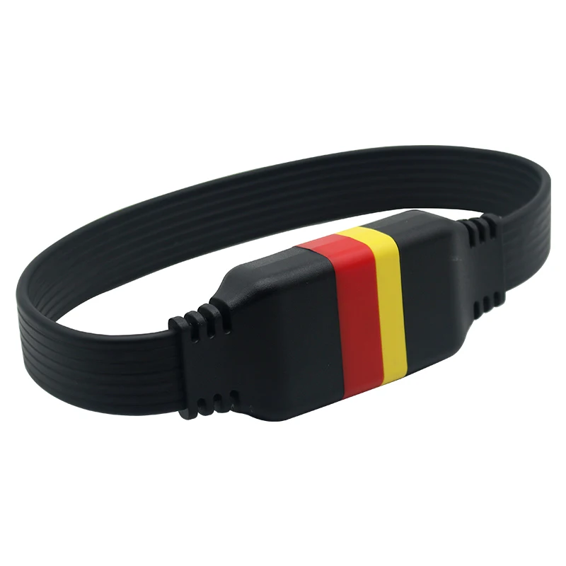 High Quality16 Pin Male To Female OBD2 Connector OBDII Extension cable 36cm 16Pin Diagnostic ELM327 OBD2 Extended Adapter