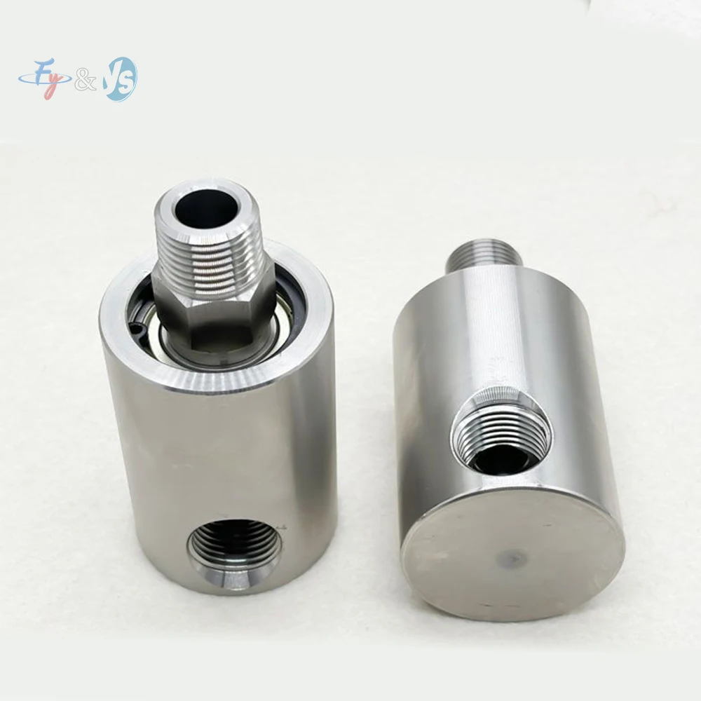 

Поворотное соединение высокого давления из нержавеющей стали 304 — 0–200 бар, 360° ° Универсальный для автомойки и гидравлических систем