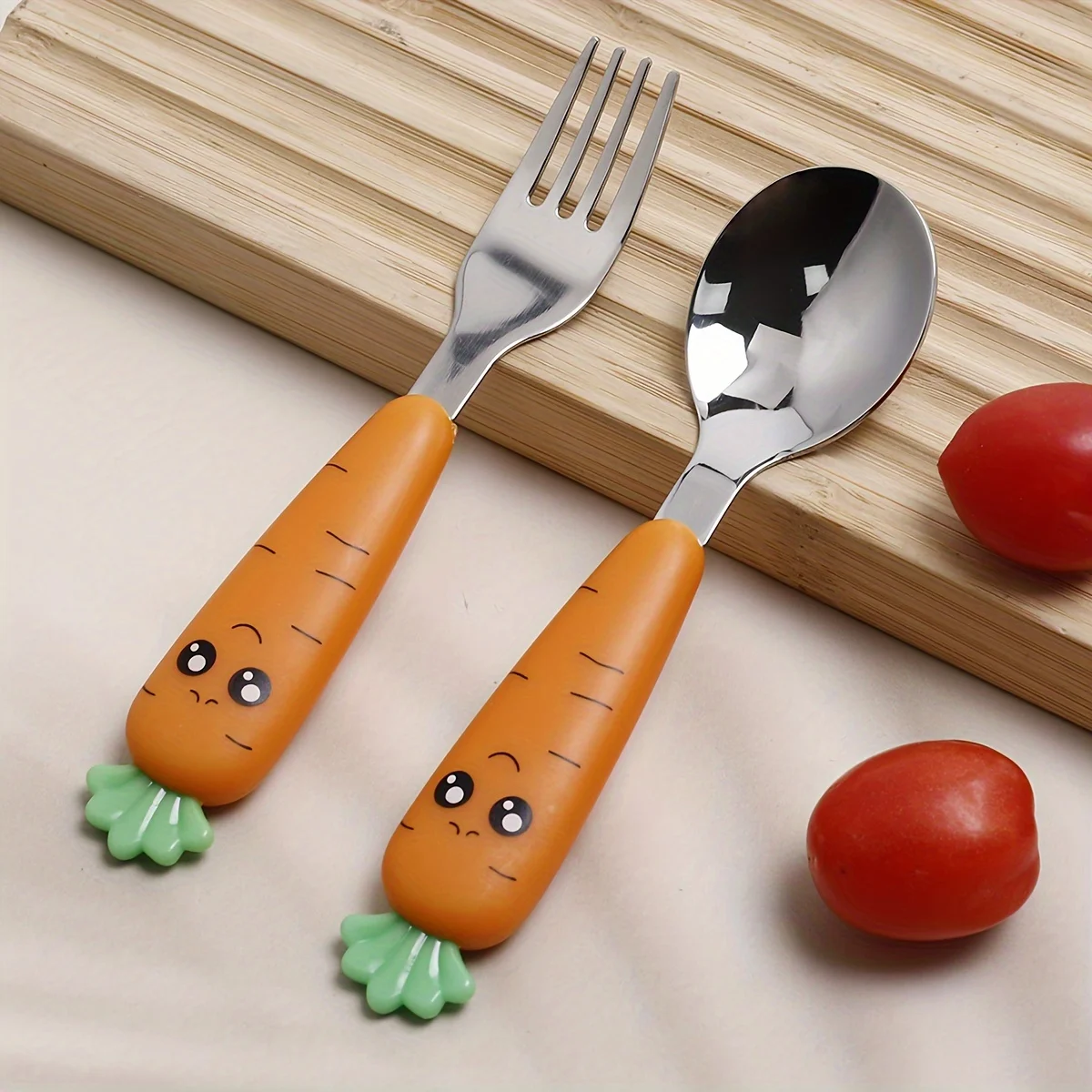 1 Stück, Karottenutensilien, Gabellöffel mit niedlicher Funktion
