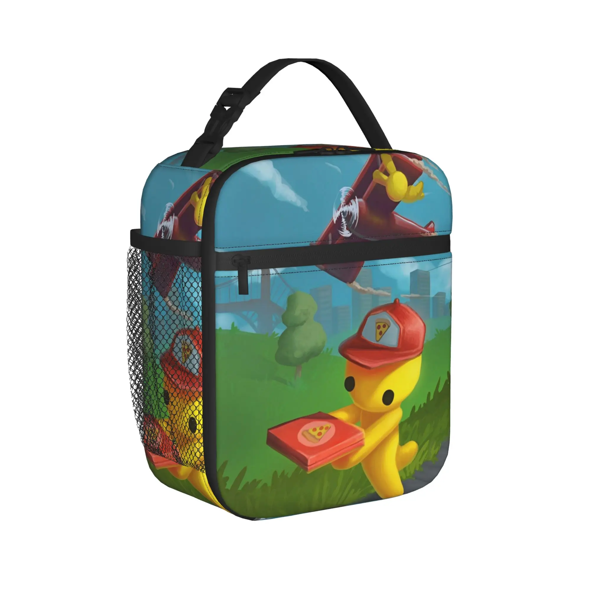 Wobblys Life Gaming Funny Insulated Lunch Bags Large Hot Games Reusable Thermal Bag Lunch Box Tote School  Outdoor Girl Boy