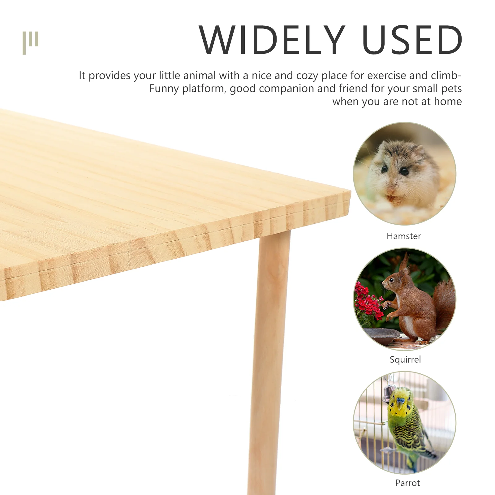 Jaula de plataforma para hámster, juguetes de madera, accesorios para juguetes, Chinchilla, loro, rata, perca, casa, plataformas para pájaros de Guinea, Pedal para masticar