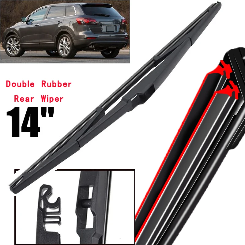 

Car Wiper 14" Rear Wiper Blade For Mazda CX-9 CX9 MK1 2007 - 2015 Windshield Windscreen Clean Tailgate Window Car Rain Brush