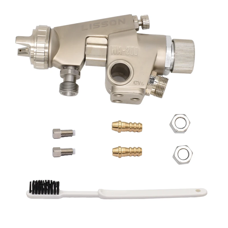 Imagem -05 - Equipamento de Pulverização Automática Alta Atomização Wa200 Paint Spray 1.2 mm 1.5 mm 2.0 mm 2.5 mm 3.0 mm Nozzle Ferramentas Pneumáticas de Qualidade Superior