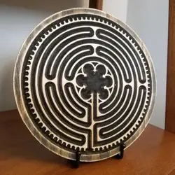 20cm Finger Maze Wooden Handcrafted Reduce Stress Find Peace And Focus Meditation Finger Labyrinth Friends Gift Prayer Tools