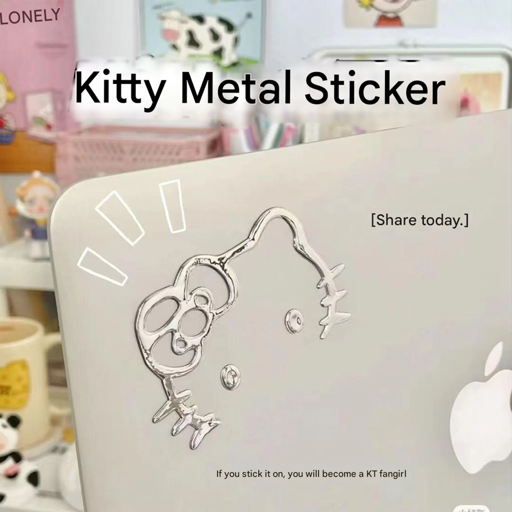 サンリオ ハローキティ 漫画 かわいい PVC ステッカー 漫画デカール 適切な携帯電話 ラップトップ ミラー IPad 誕生日プレゼント