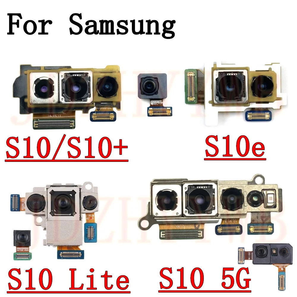 Front Rear Camera For Samsung Galaxy S10 5G S10+ S10e G970 G973 G975 G977 Selfie Wide Back Main Camera Module S10 Lite G770F