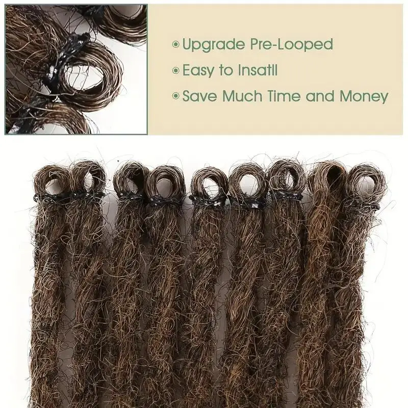 Perruques synthétiques noires pour Wonmen, extensions dreadlock à double 10 brins de 36 pouces, utilisation 03