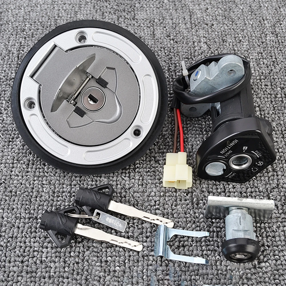 BK6-XH250-01 Oil Fuel Tank Gas Cap Keys Kit Lgnition Switch Lock for Yamaha YZF R15 YZF155 2019 2020 2021 B0TH250100 B1PWF46100