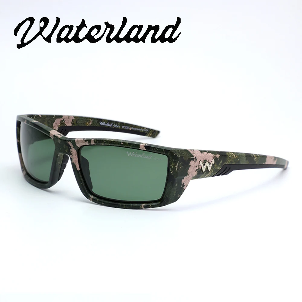 WATERLAND TR90 Rahmen Polarisierte Sonnenbrille Tarnmuster Leichtgewichtige Outdoor-Angelbrille für Männer Frauen Radfahren Fahren Brillen