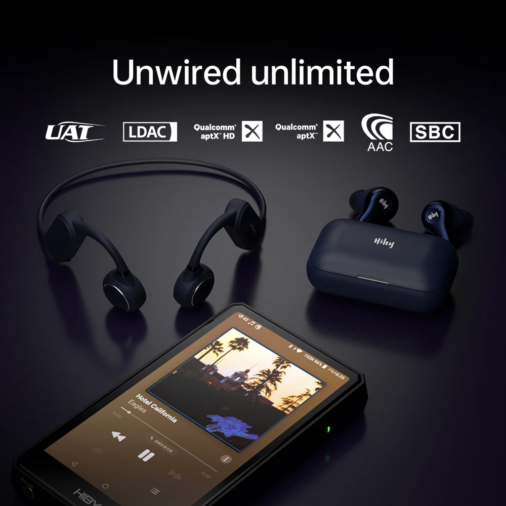 HiBy R5 II/ R5 GEN 2 HiFi Audio Musik Player MP3 USB DAC Kopfhörer AMP Bluetooth WIFI MQA16x DSD256 ES9219C 768 kHz/32bit 4500 mAh