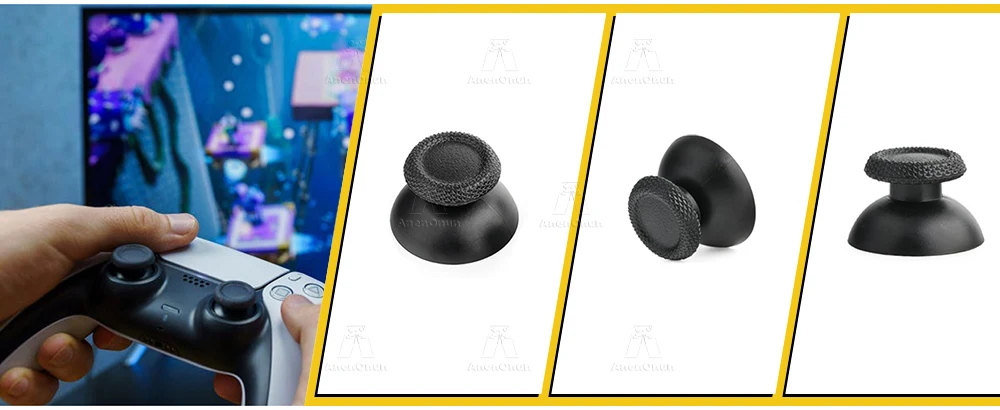 PS5 Controller Thumbstick Premium Ersatzteile Anti-Verschleiß Rutschfestes ABS + Gummi Joystick Analog Stick Langlebiges Zubehör – Detail 2