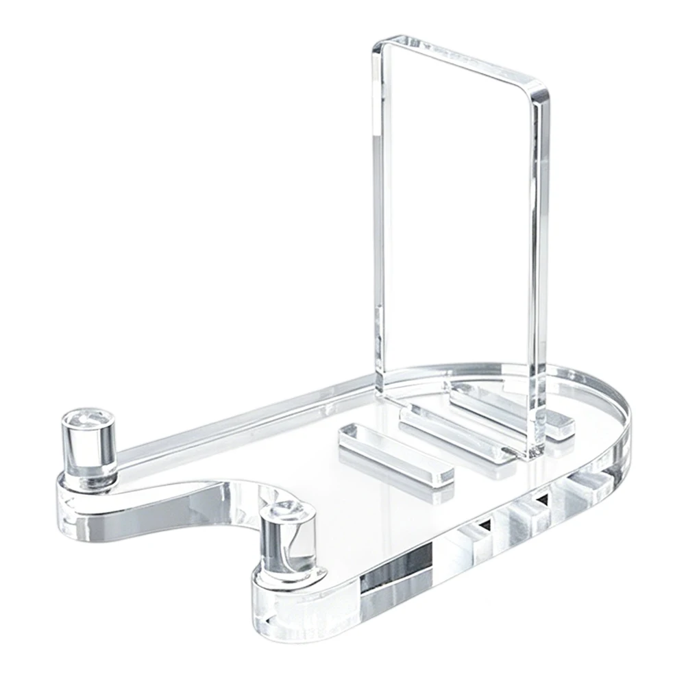 For Acrylic Rack for Dish Storage and Exhibition Built for Stability and Full-Front Visibility Without Compromising Compactness