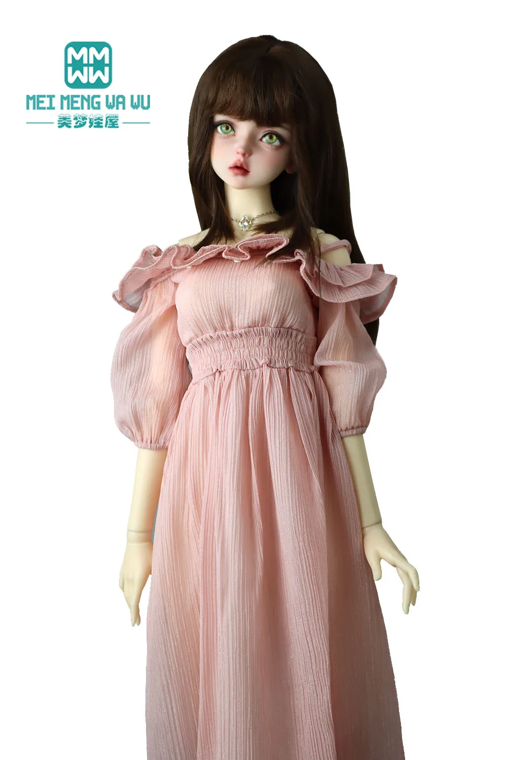 Fits 1/3 BJD Clothes DD SD Doll Fashionable chiffon maxi dress Girl's gift