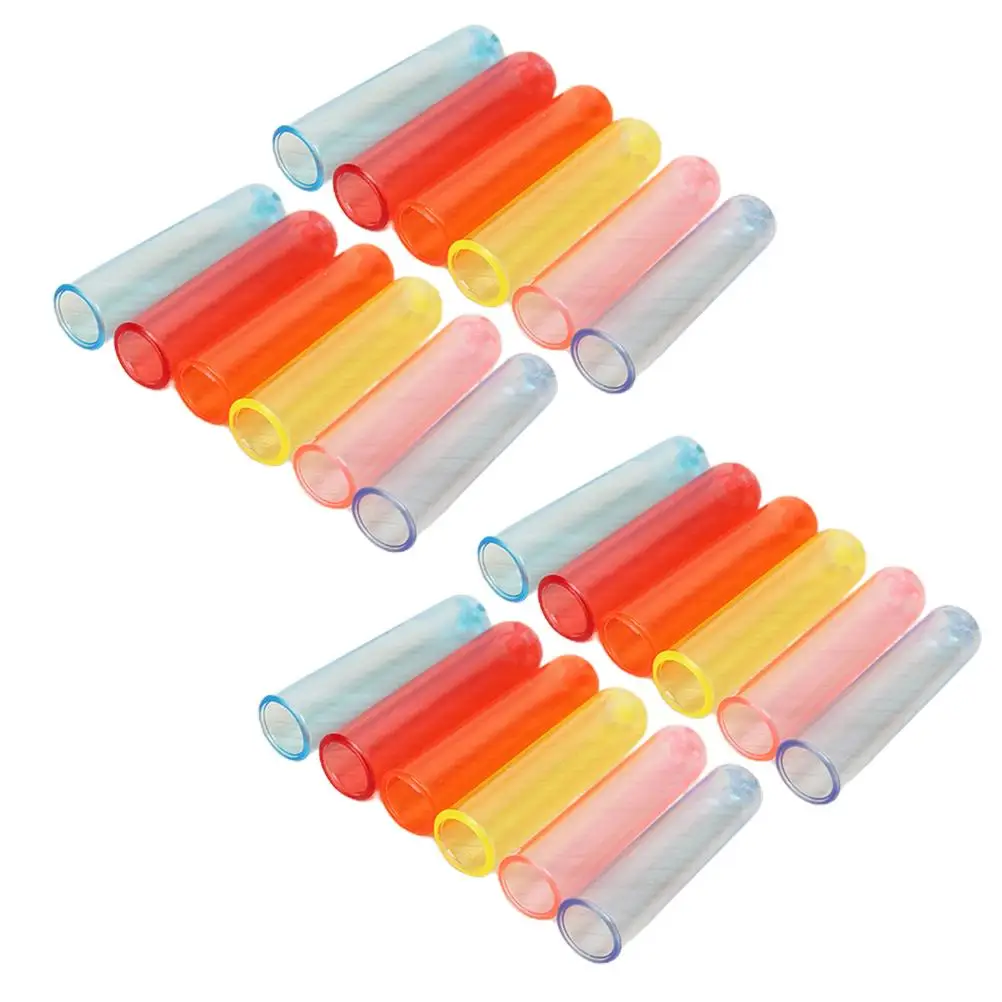 

50 Pcs Pencil Protection Cap Colour Cute School Items Shield Lid Colorful Eraser Office