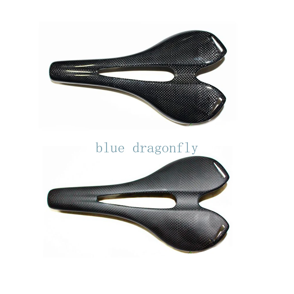 Ultra-light full carbon fiber bicycle seat cushion saddle seat bag mountain road bicycle seat cushion riding accessories