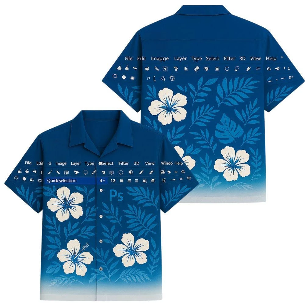 

Забавный инструмент Photoshop Excel Bar, гавайская рубашка, редактор, рубашки с юмором, Harajuku, модная рабочая одежда на рабочем месте, подарки в стиле хип-хоп, одежда