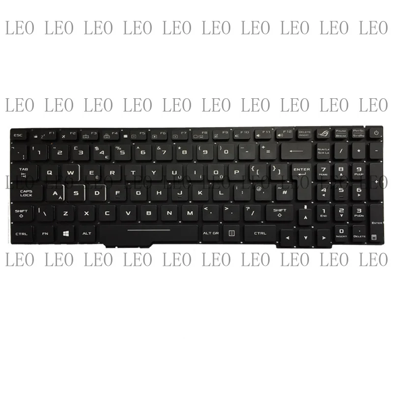MY For ASUS GL753 GL753V GL753VE GL753VD UK Laptop Keyboard with backlit