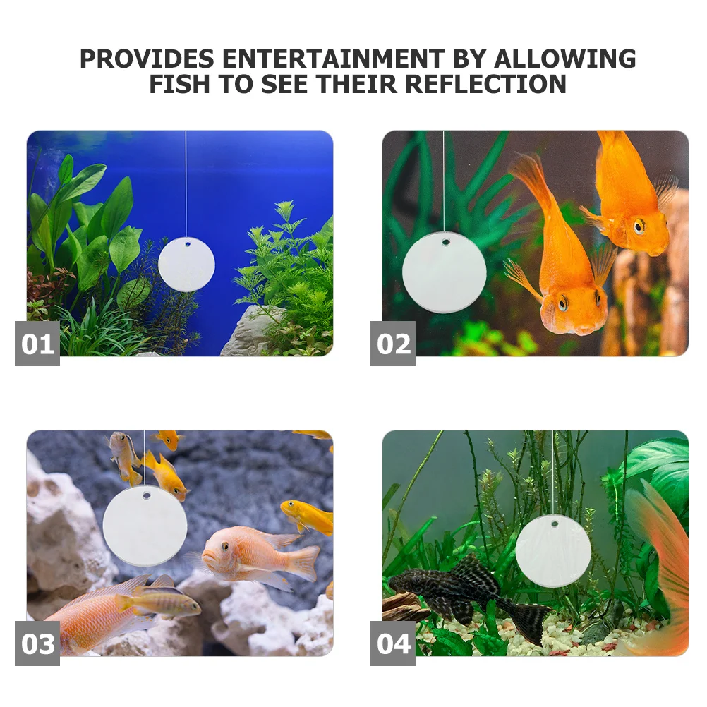 1 قطعة مرآة تدريب بيتا على الوجهين كرة طافية خزان الأسماك أداة التمرين حوض السمك ديكور بيتا الأسماك الملحقات