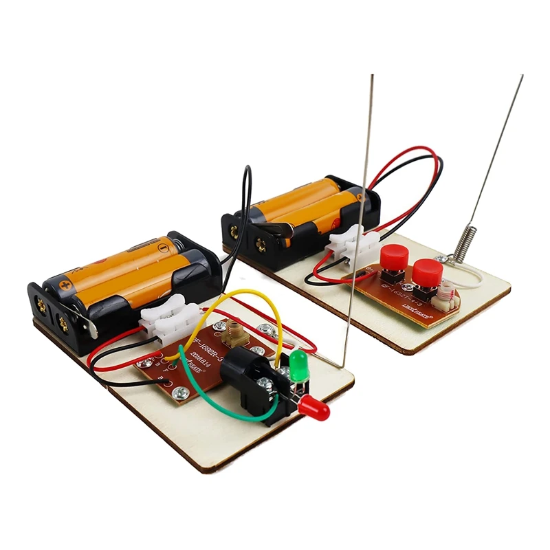 Kits de haste, aprender código morse, construir uma máquina de telégrafo, experimento de circuito elétrico, kit de eletricidade (sem bateria)