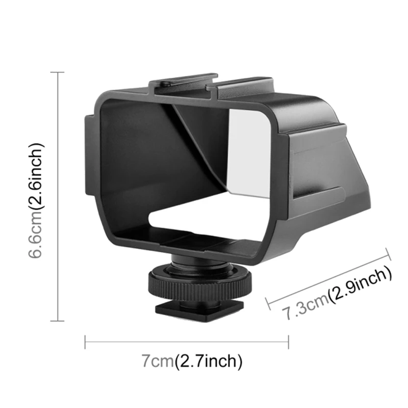 Camera Selfie Vlog Flip Up Mirror Screen 3 Cold Shoe For Sony A6000/A6300/A6500/A72/A73 Nikon Z6/Z7 Mirroless Cameras