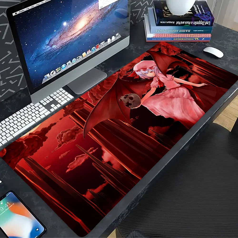 Remilia Scarlet Game T-TouHou P-Project Mousepad Mouse Mat Desk Mat With Pad Gaming Accessories Prime Gaming XXL Keyboard Pad