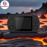 GameHero POWKIDDY Rk2023 Pure Black Wifi Version Retro Handheld Game Console RK3566 4:3 IPS Screen Children's Gifts