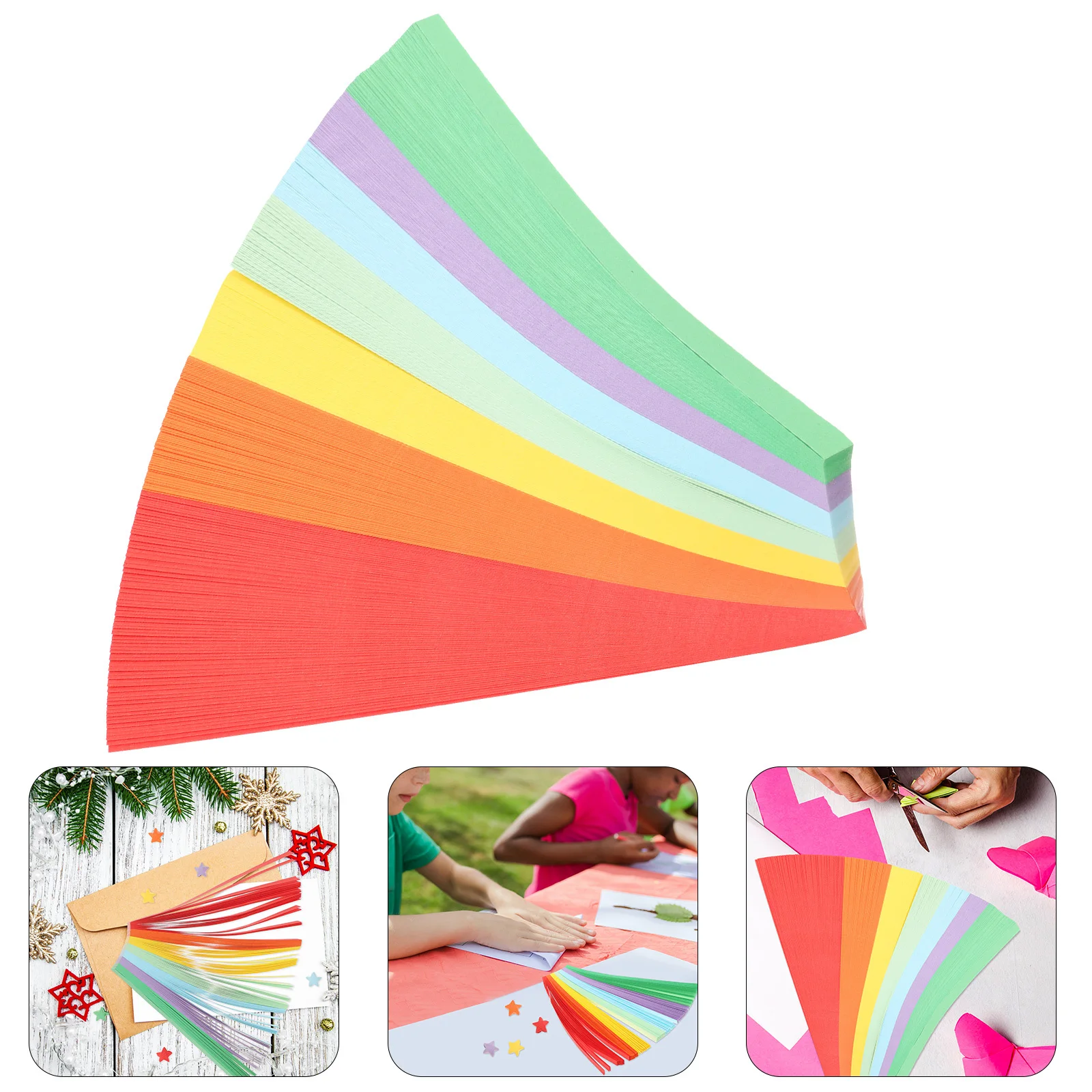 

Colorful Paper for Lucky Star Making Premium Folding Sheets DIY Handicrafts Home Decoration Art Craft Kids Activity