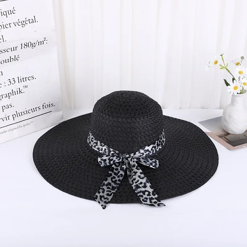 Sombrero de paja con forma de gato para mujer, sombrero de playa, sombrero de sol, ajustable, de alta calidad, para exteriores, viaje, Verano