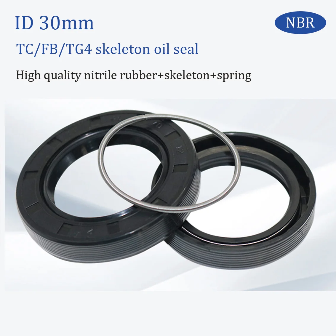 ID 30mm NBR Oil Seal TC-30*38/40/42/44/45/46/47/48/50/52/55/56-75/80*4.5/5/6/7/8/10/12mm Nitrile Rubber Shaft Double Lip Gasket