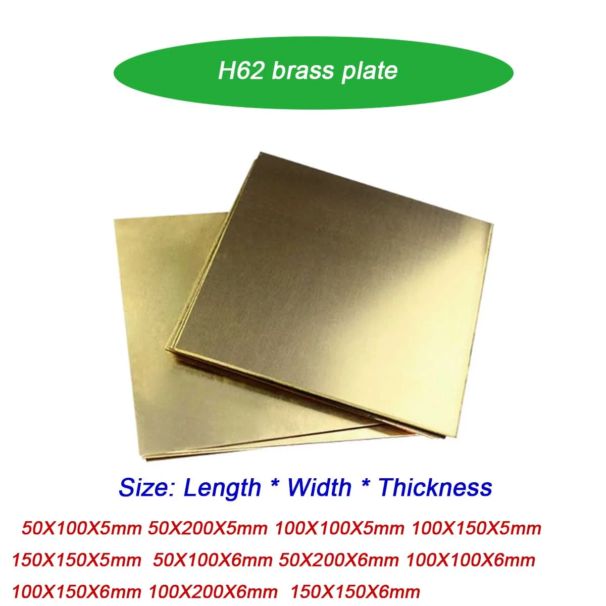 

Processing Customization /H62 Brass Plate Material Engraving Pure Copper Block Metal Parts