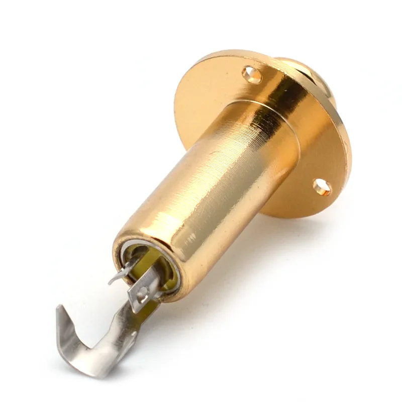

Acoustic Guitar End Pin Output Jack, Strap Buckle Type Interface, Easy Installation Connection Hole for Folk Guitar Accessories