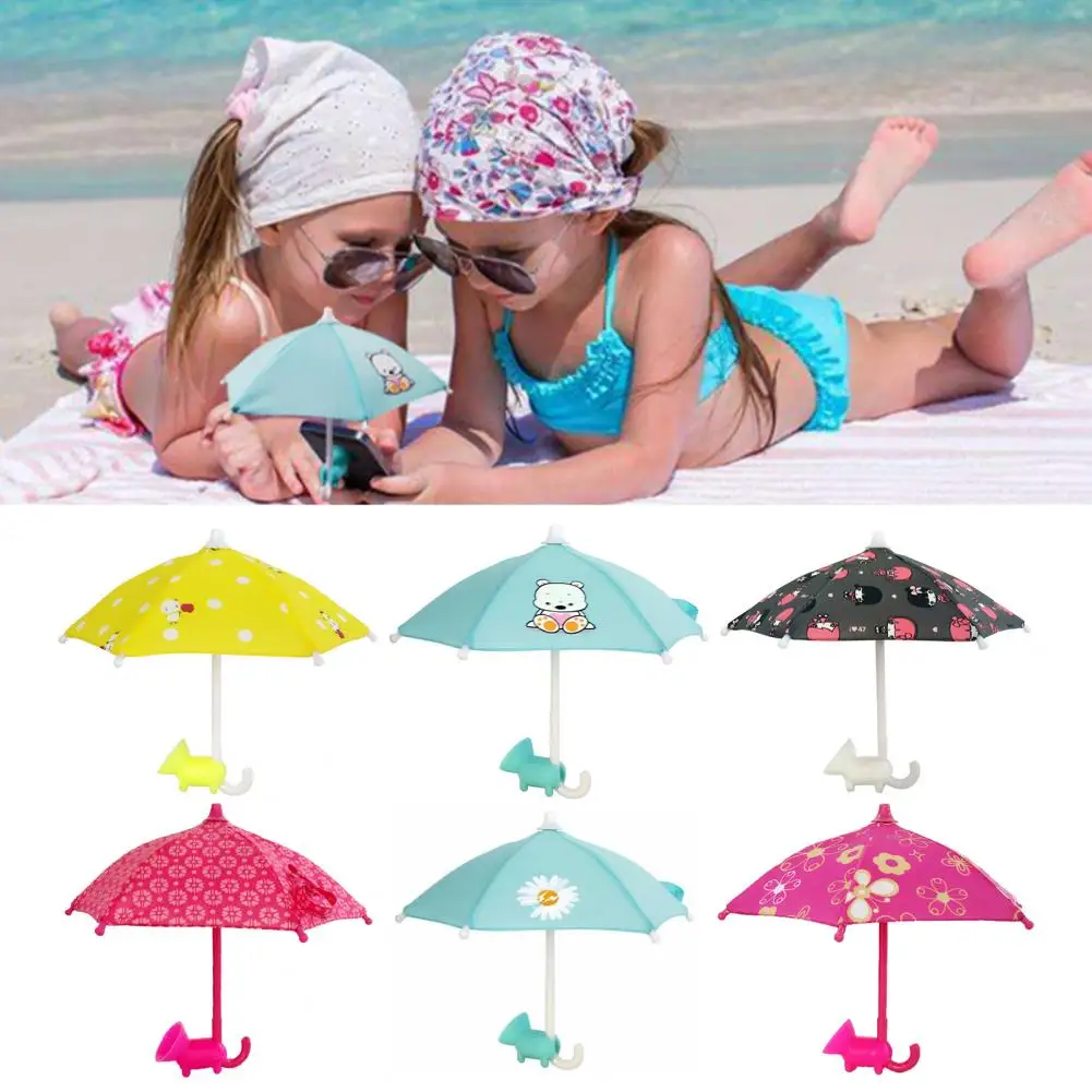 Mini Umbrella Shade Easy Installation Umbrella Fixed Bumper Cloth Smart Phone Umbrella Mount for Everyday Life