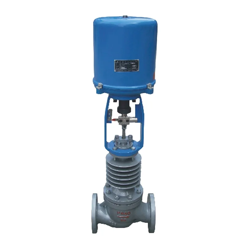 Series Electronic Electric Single Seated Flow Control Valve 4-20mA Regulating Valve for High Temperature OEM Customizable