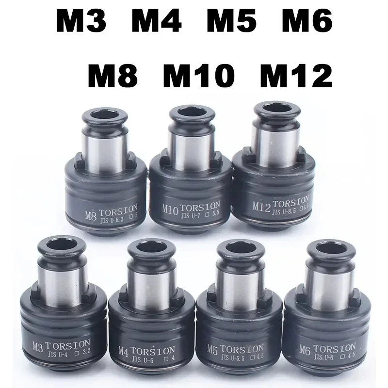 ZCD M3-M12 GT12 ISO JIS DIN M3-M12 Set Tapping Collets Taps Chucks With Overload Protection Tapping Collets Taps