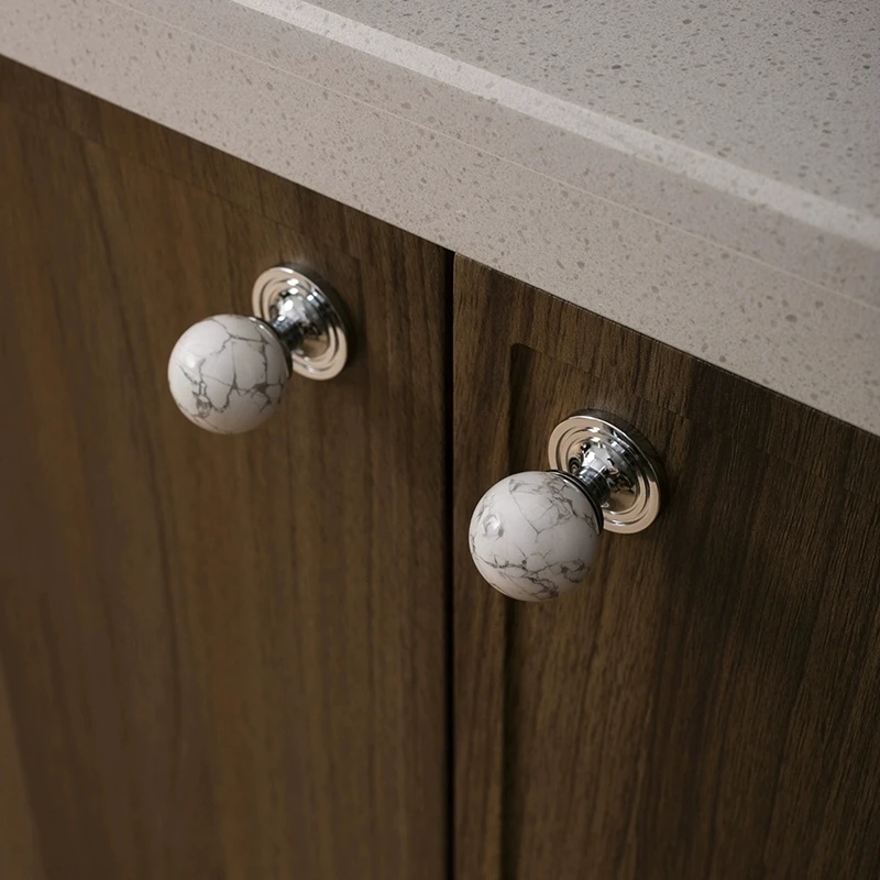Furniture Electroplated Shiny Silver Solid Brass Handle Bedroom Closet Door Knob Shoe Cabinet Drawer Crystal Long Handles Knobs