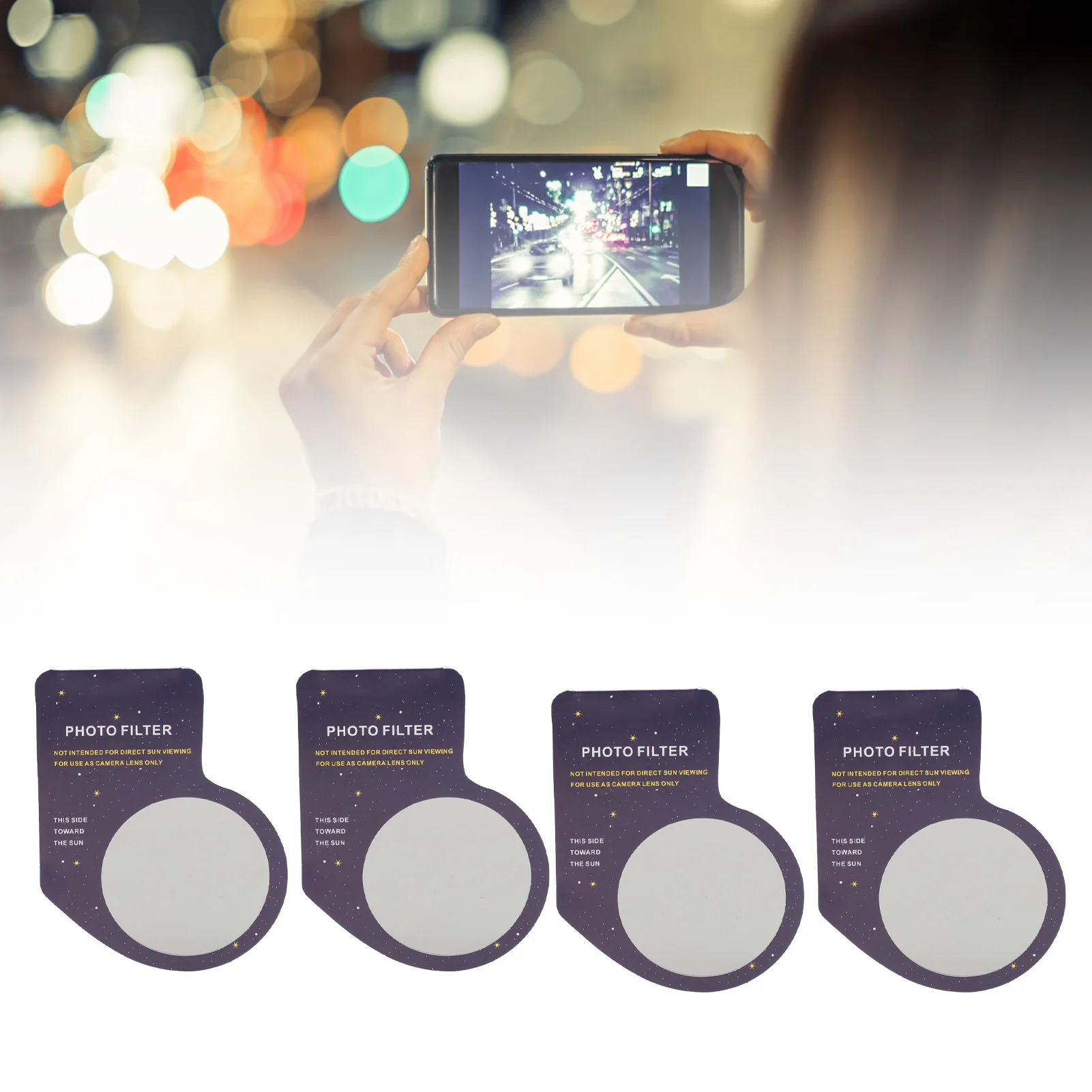 2/4PCS Imaging Enhancing Lens Phone Solar Imaging Lens Camera Protector  Imaging Enhancing Lens Filter for Smartphone