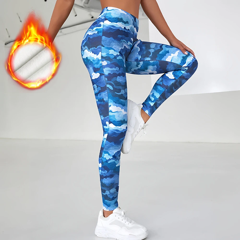 

Mia Muse Select Autumn Leggings 2025 Women's Sporty Tie Dye Ankle High Waist Tight Casual Leggings