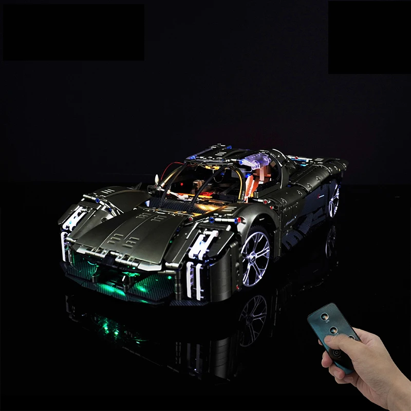 RC DIY LED Light Kit For LEGO GULY 10626 Sports Car Hypercar Building Block Set（Only LED Light,Without Blocks Model）